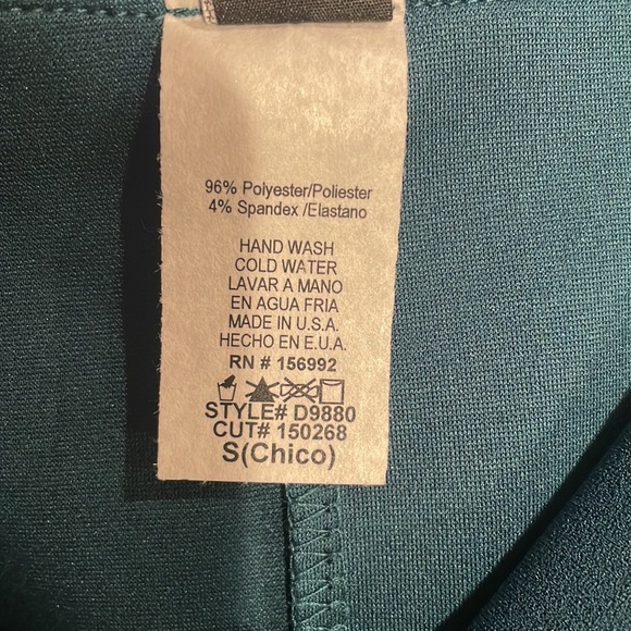 Windsor dark green floor length off the shoulder gown with slit - Picture 6 of 6